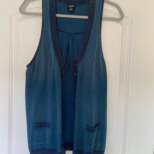 NEED TO SELL ASAP!!! Blue striped vest. XL.